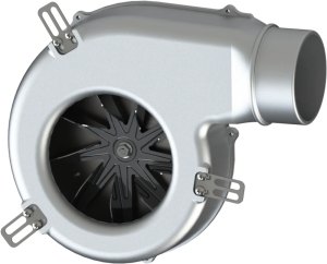 Вентилятор для котлов на твёрдом топливе BPAK 140-80, +80С, металлический корпус
