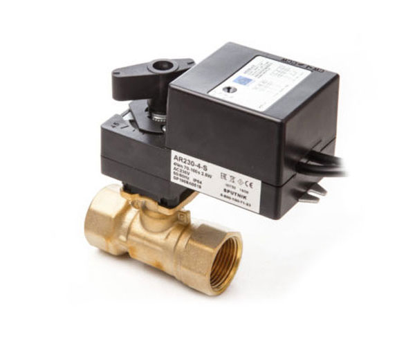 Кран шаровой двухходовой с электроприводом SPUTNIK AP24 K2 DN40, 24 В Кран шаровой двухходовой с электроприводом SPUTNIK AP24 K2 DN40, 24 В