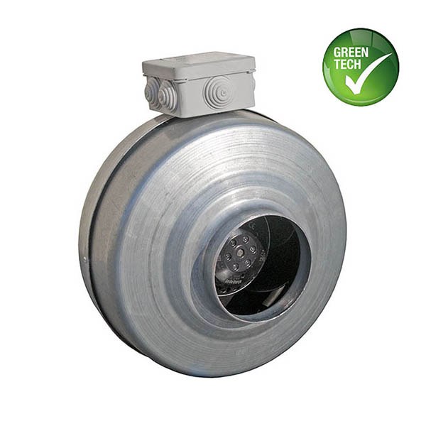 Вентилятор Ванвент ВКВ-100K EC канальный для круглых воздуховодов (350 м³/ч)