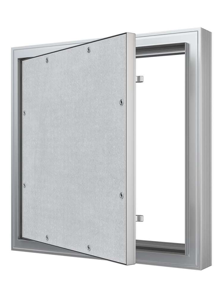 Люк ревизионный D Ceramo Comfort 300х300 скрытый монтаж усиленная петля алюминий EVECS