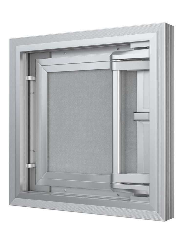 Люк ревизионный D Ceramo Comfort 300х400 скрытый монтаж усиленная петля алюминий EVECS