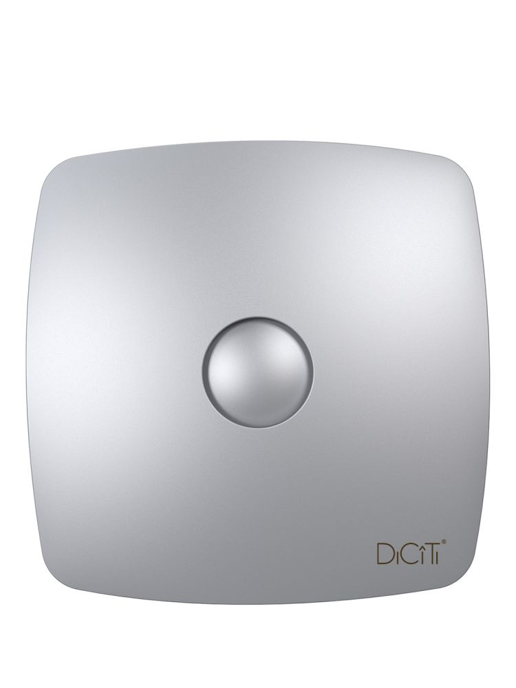 Вентилятор накладной RIO D100 обратный клапан Gray metal DICITI