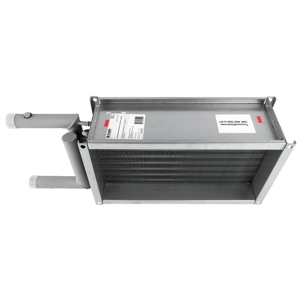 Водяной нагреватель для прямоугольных каналов ZILON ZWS 300x150-2