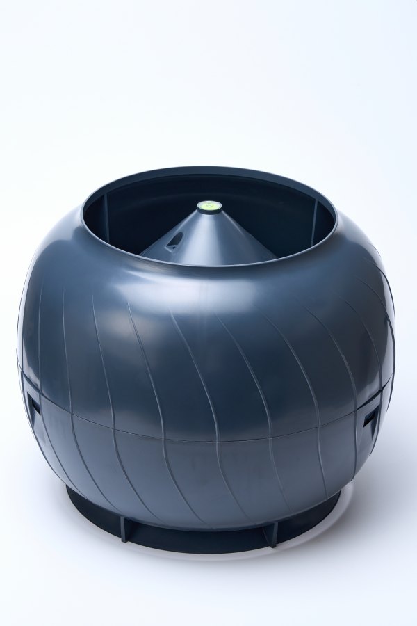 Дефлектор STAT D160 статический пластик Gray graphite ERA