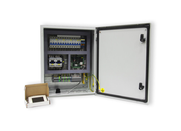 Щит управления с выносным пультом DMXGT/4кВт/V/Fi/HW/CW/CF/HE.3х12кВт/M-IP65
