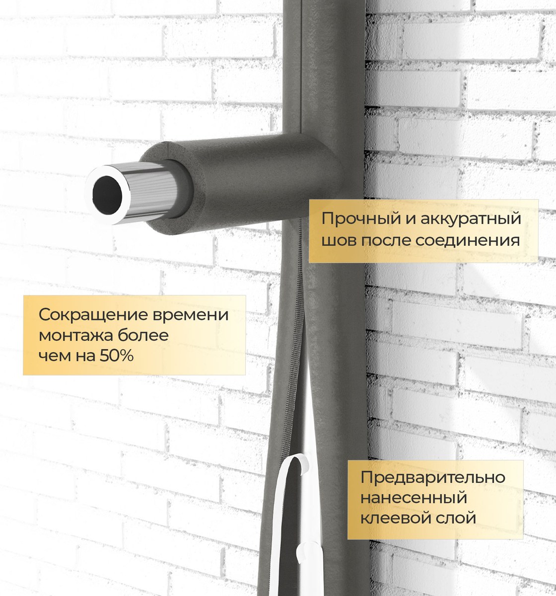 Трубка теплоизоляционная Energoflex Super SK 110×32 мм, 2 м